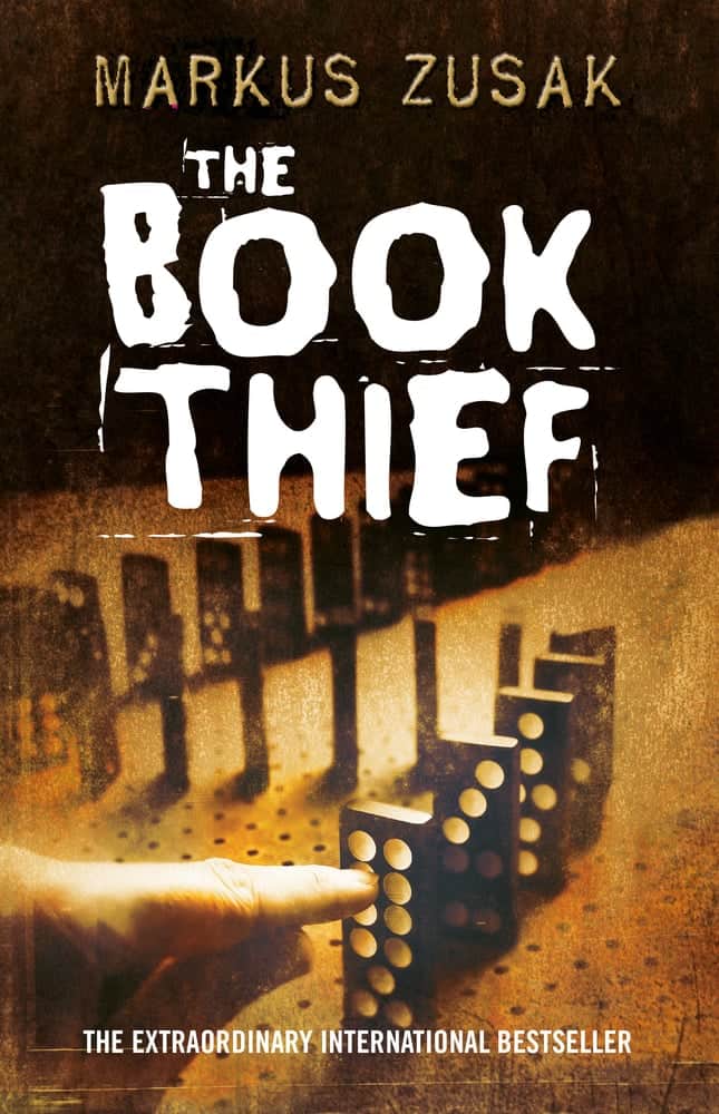 Book cover of The Book Thief by Markus Zusak.